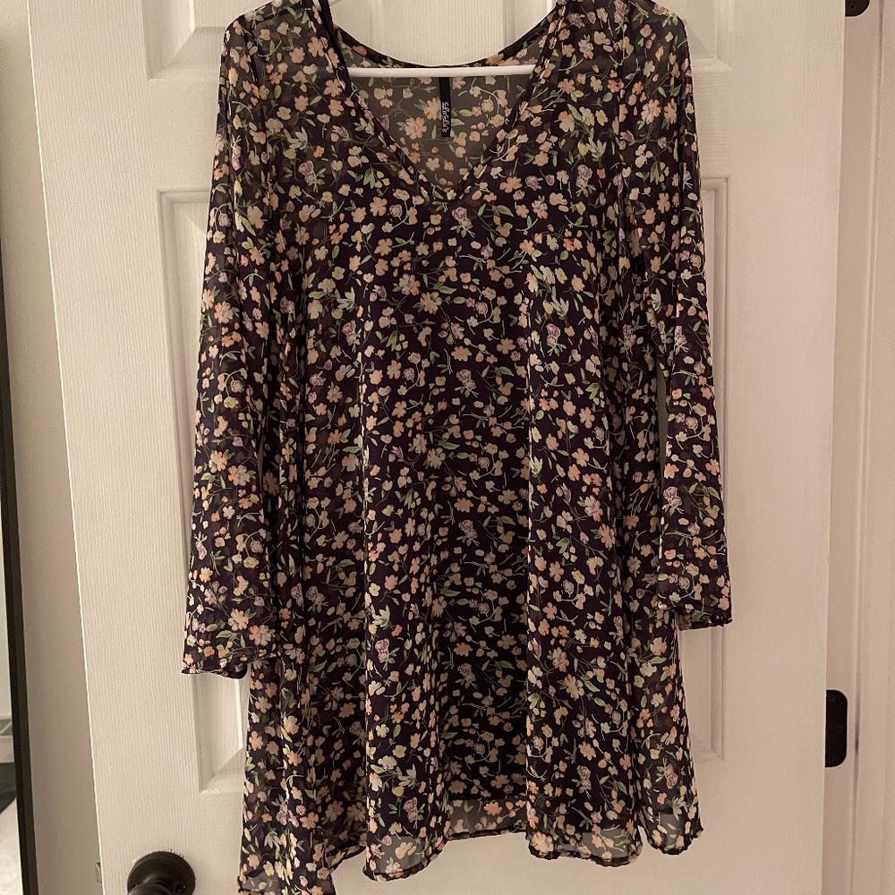 Lulus floral swing dress